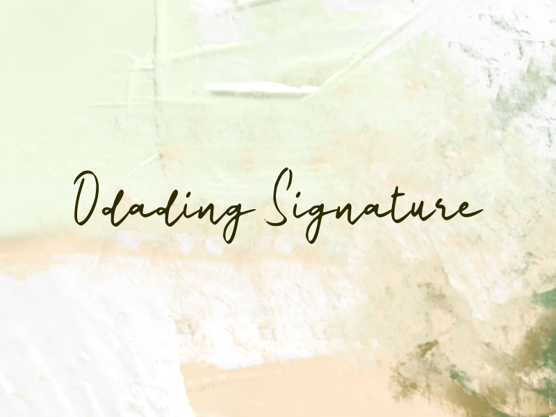Odading Signature