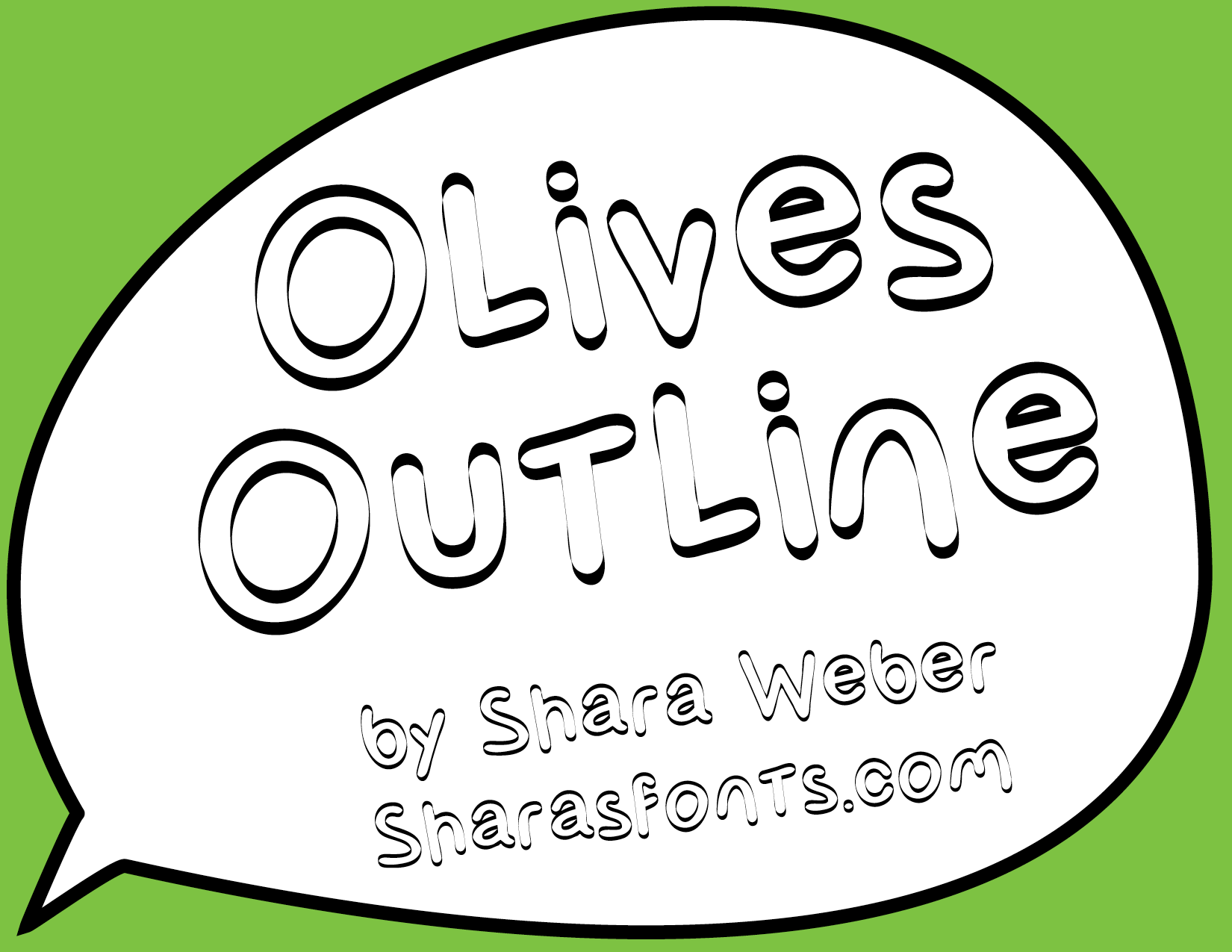 Olives Outline
