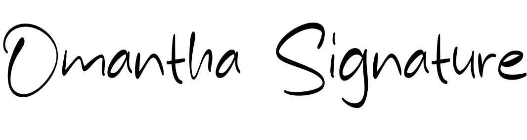 Omantha Signature