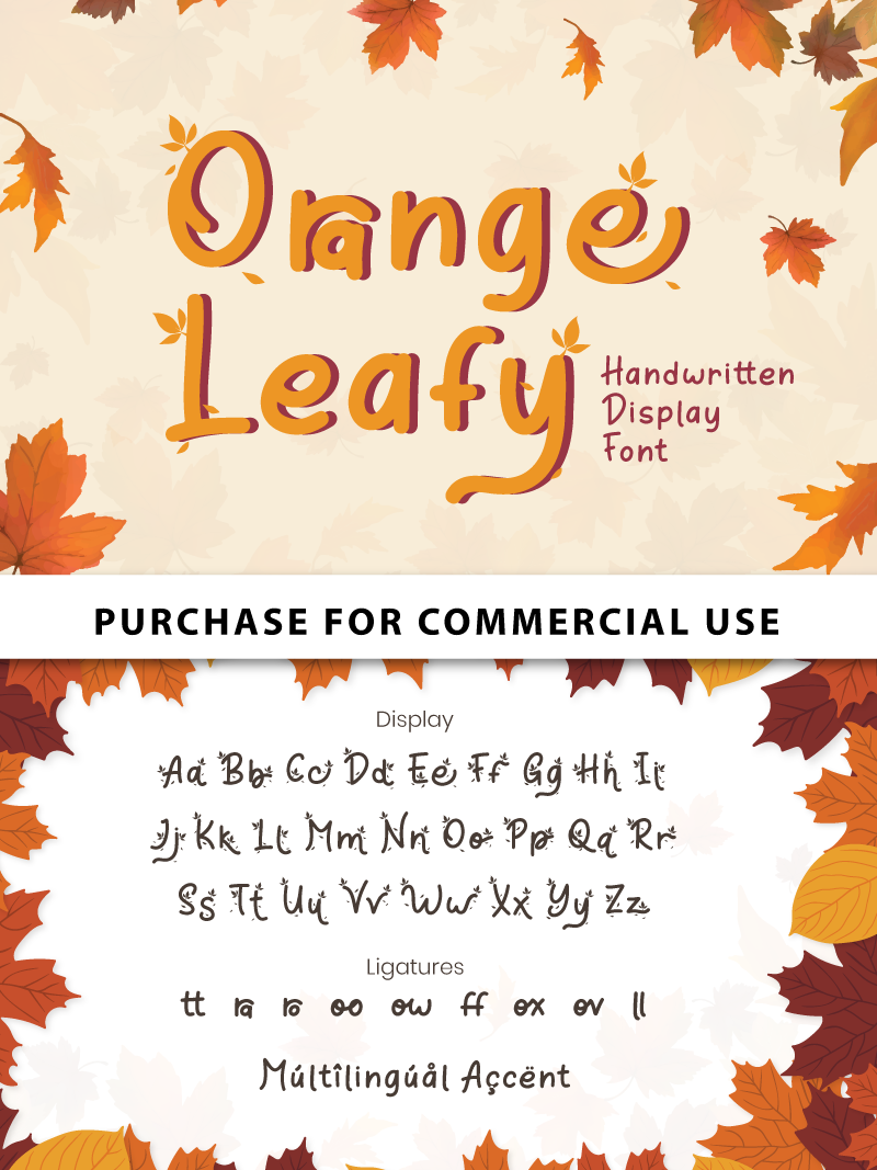 Orange Leafy Display