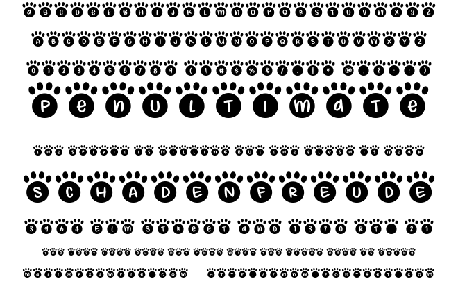 Pitter Paws Font