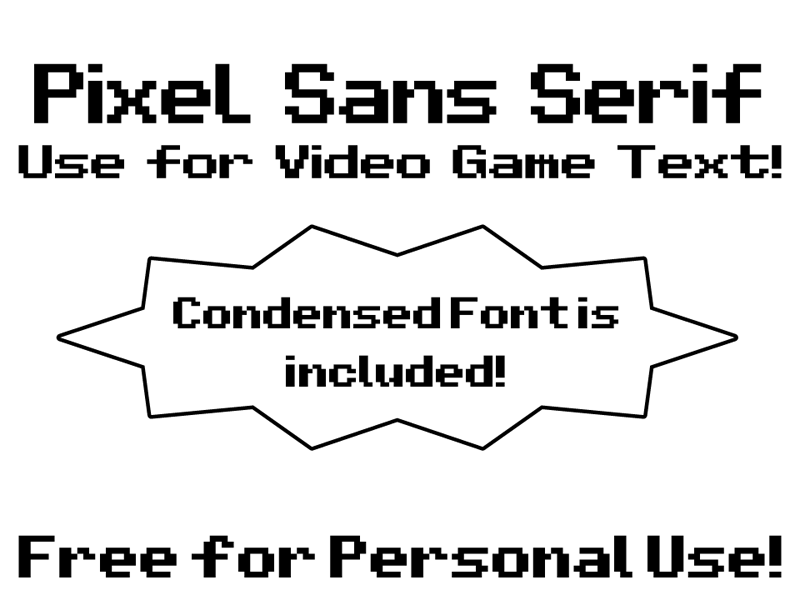 Pixel Sans Serif