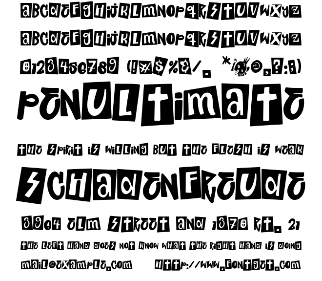 Punk Toons Channel Font