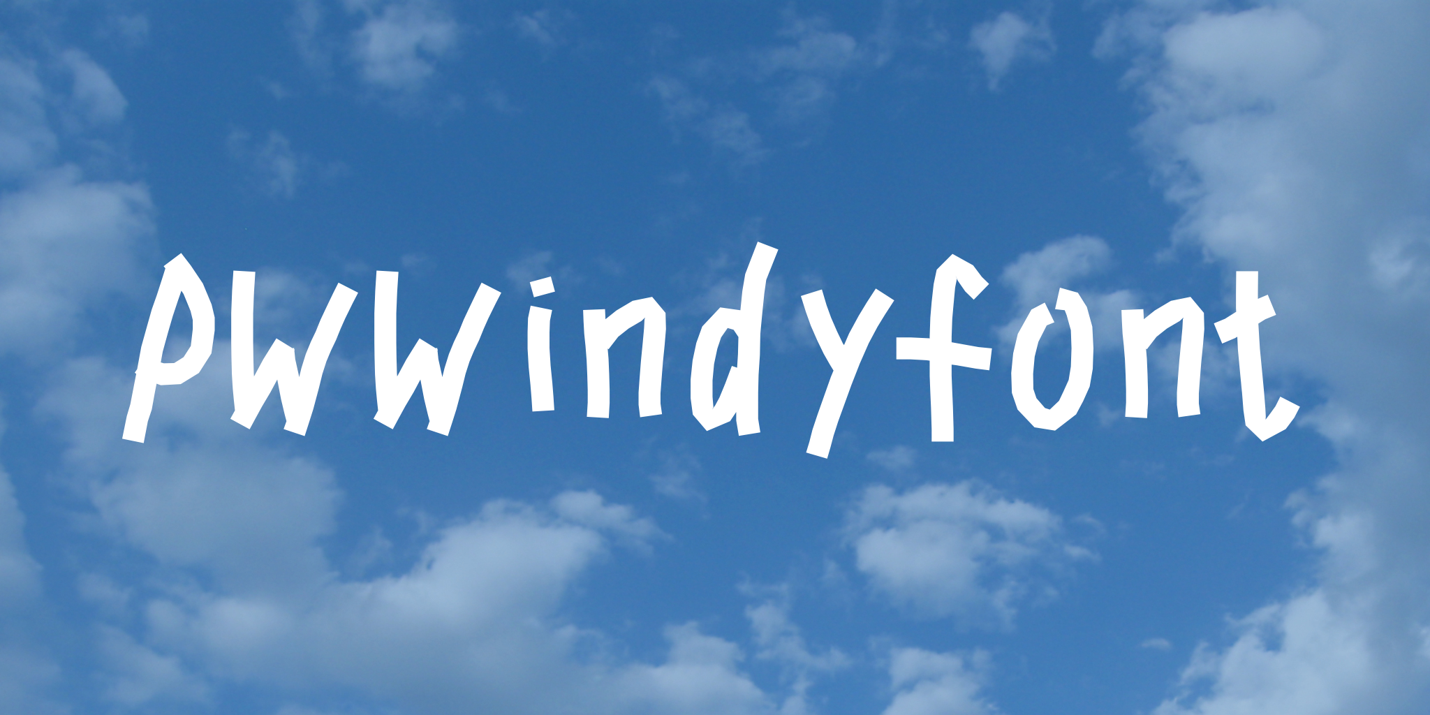 Pw Windy Font
