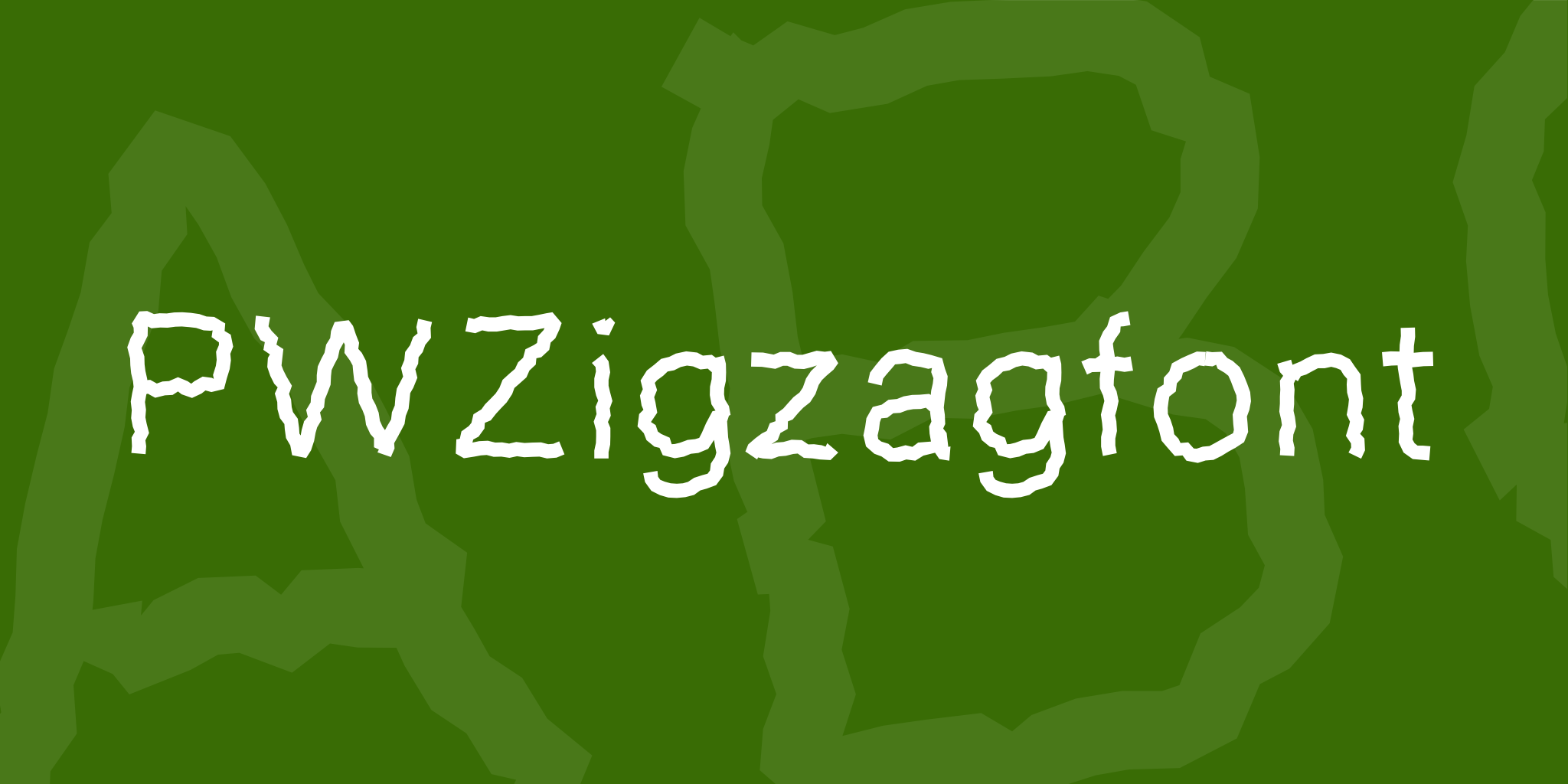Pw Zigzag Font