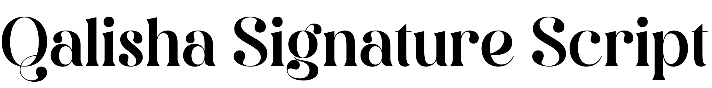 Qalisha Signature Script