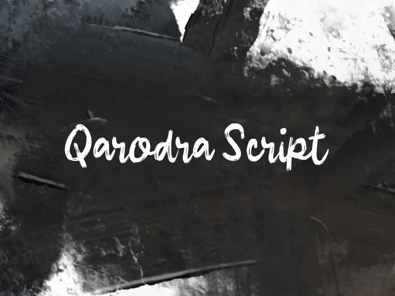 Qarodra Script