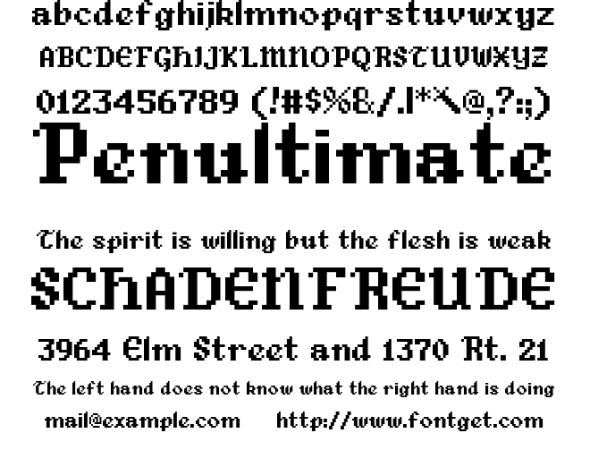 Quill and Antler Expanded Font