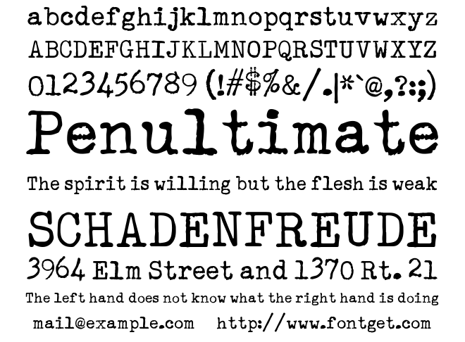 Remington Ragged Font