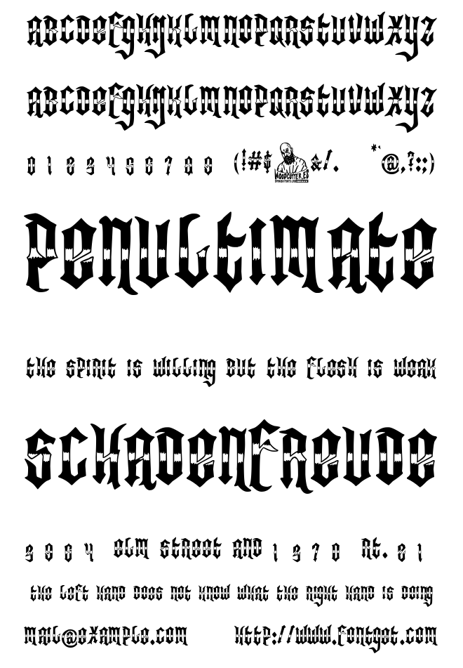 Residual Land Font