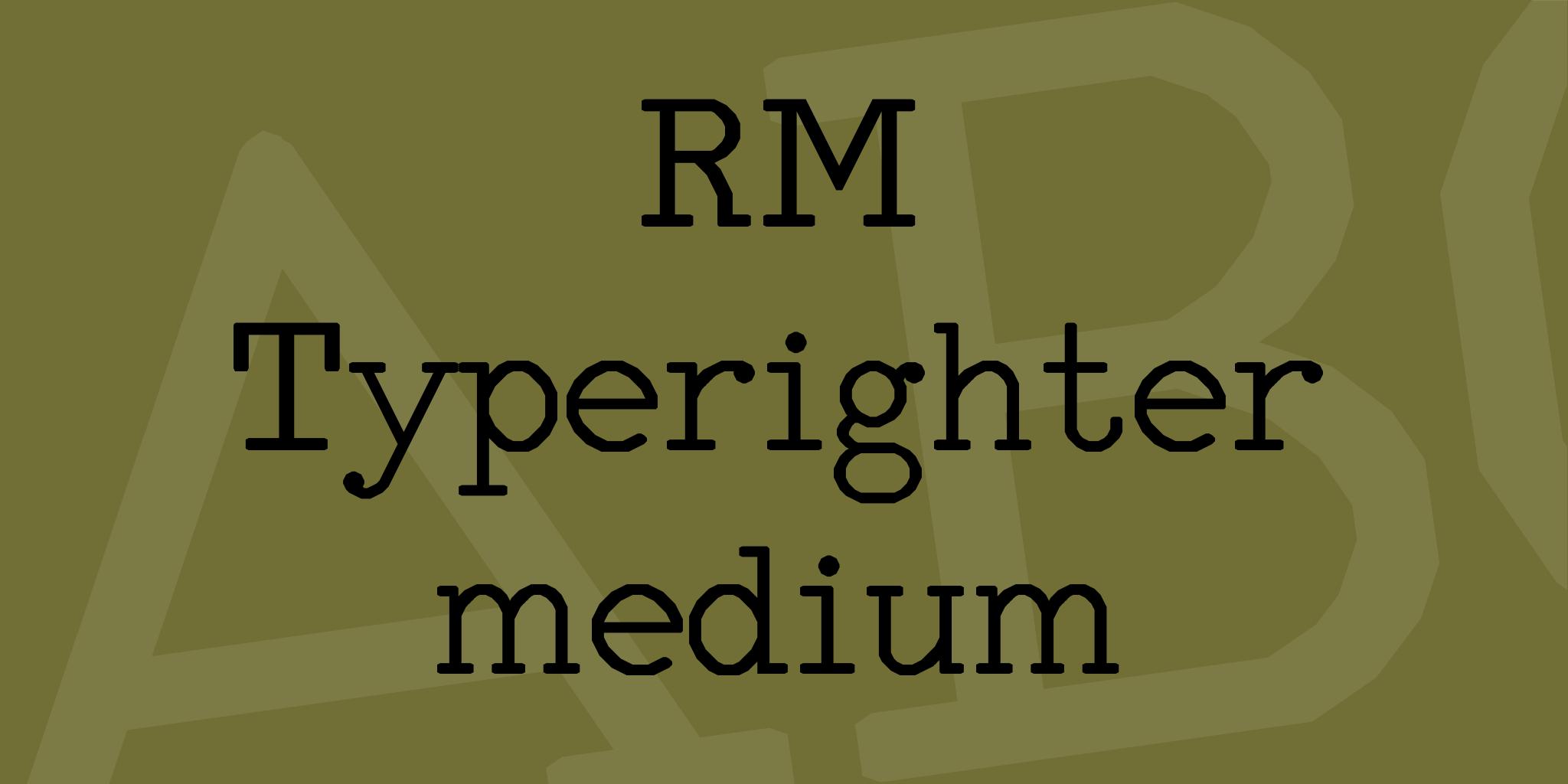 Rm Typerighter Medium