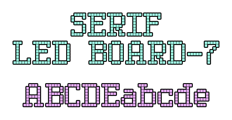 Serif Led Board 7