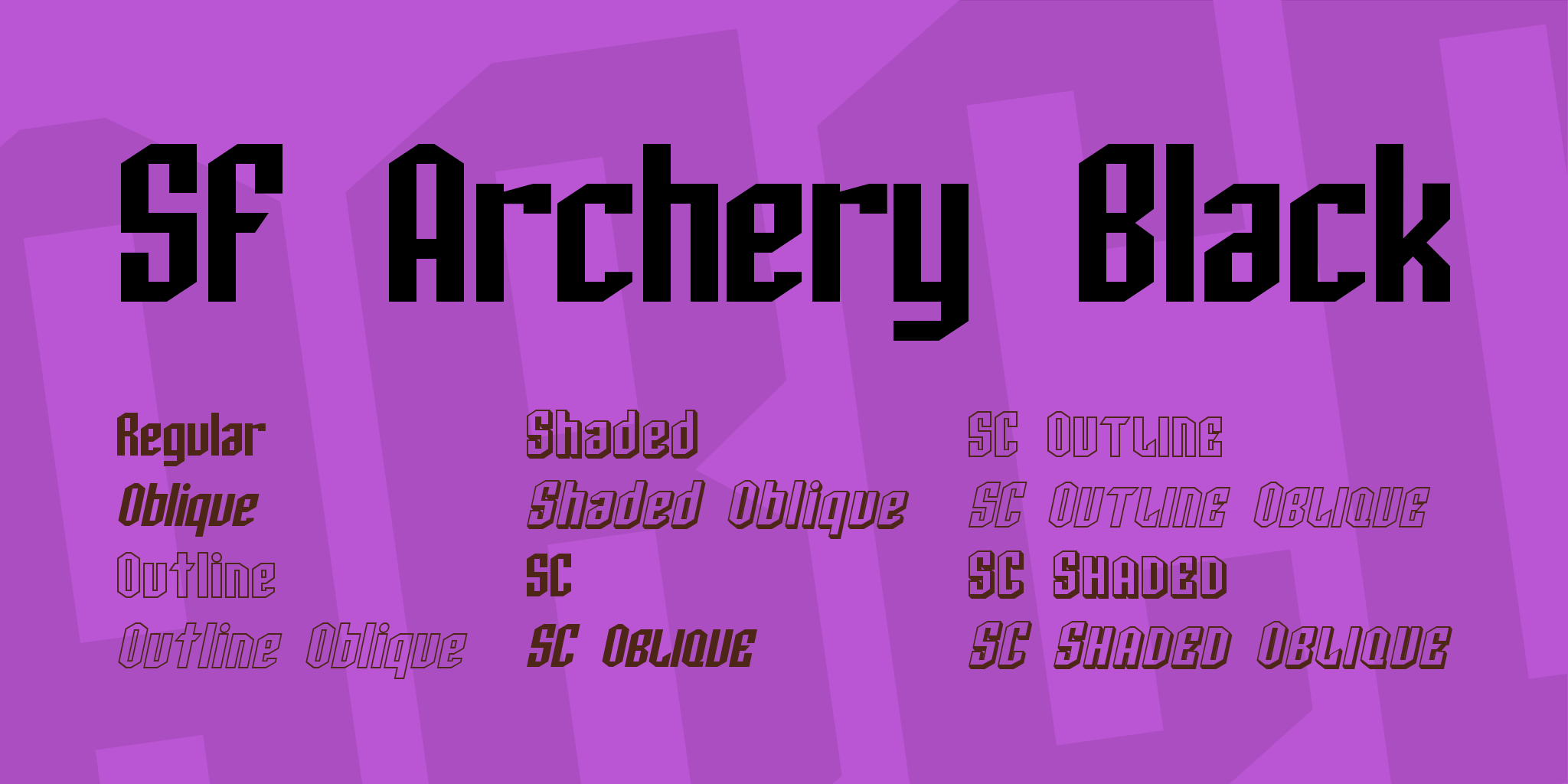 Sf Archery Black