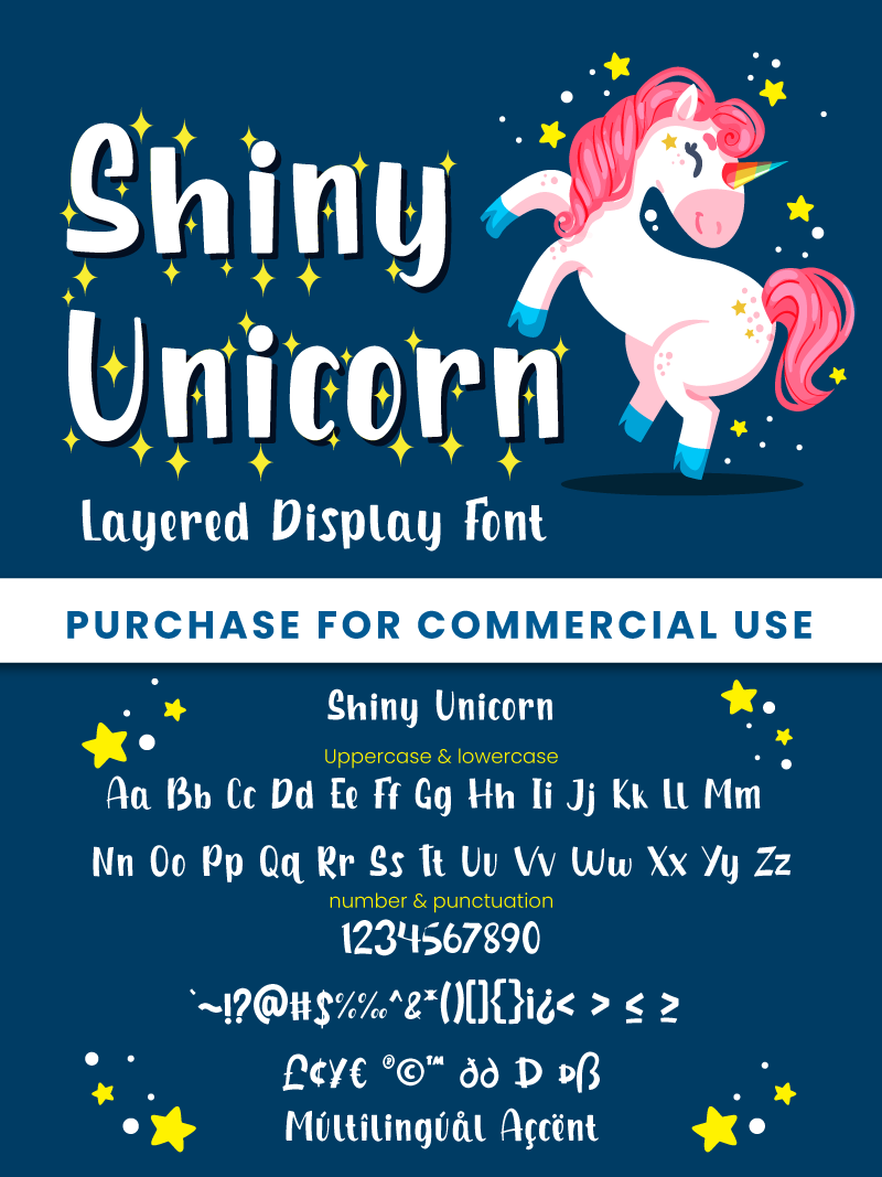 Shiny Unicorn Font Free Download Similar Fonts Fontget