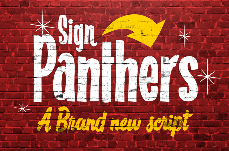 Sign Panthers Script