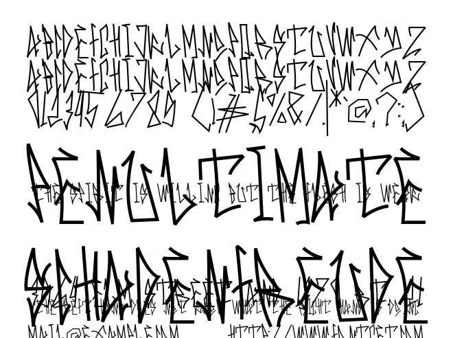 Skinny Street Font