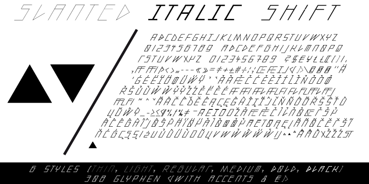 Slanted Italic Shift