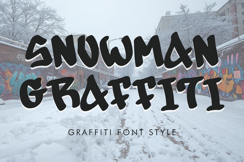Snowman Graffiti