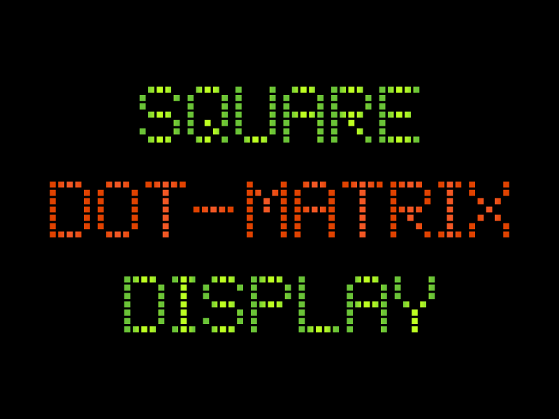 Square Dot Matrix