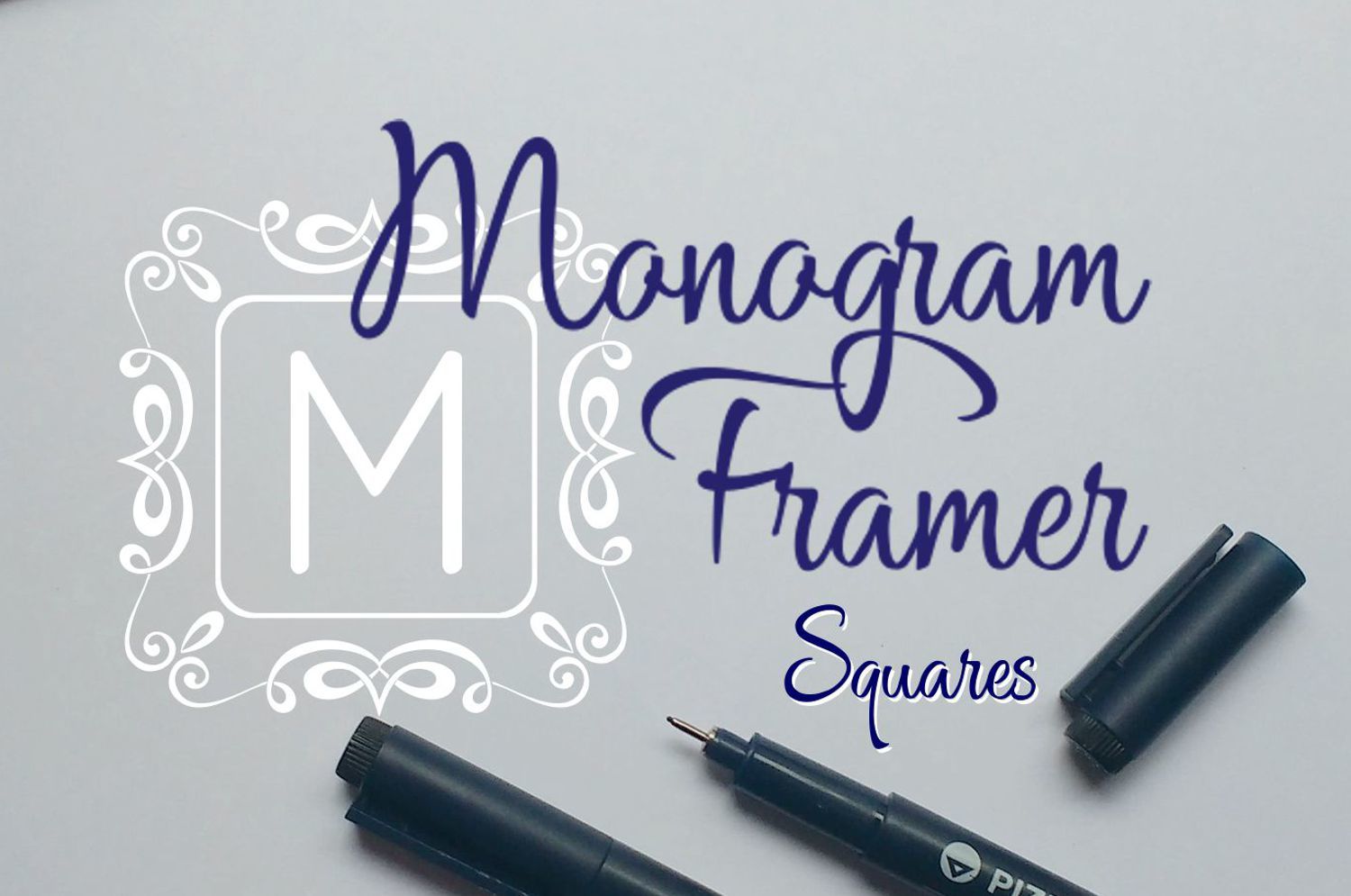 Square Monogram Frames