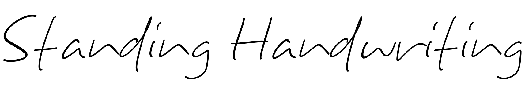 Standing Handwriting