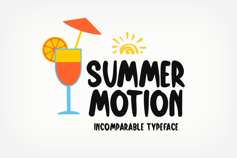 Summer Motion Font FREE Download & Similar Fonts | FontGet