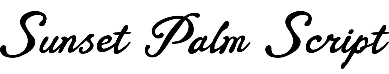 Sunset Palm Script