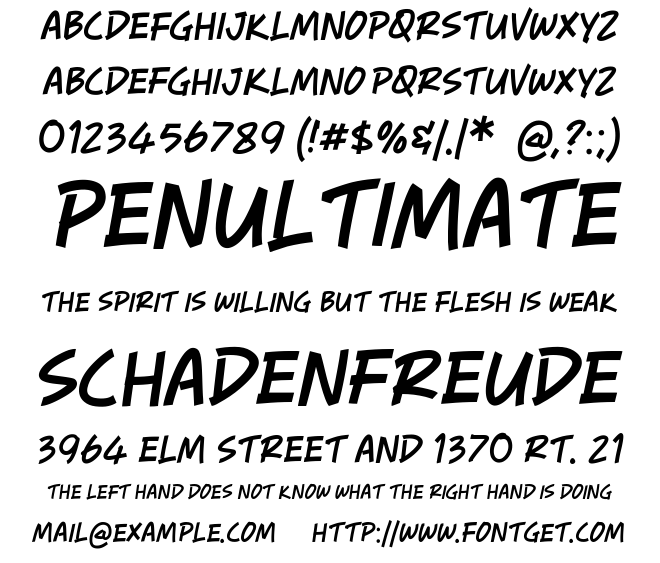 Super Black Marker Font