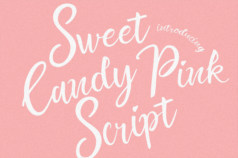 Sweet Candy Pink Script