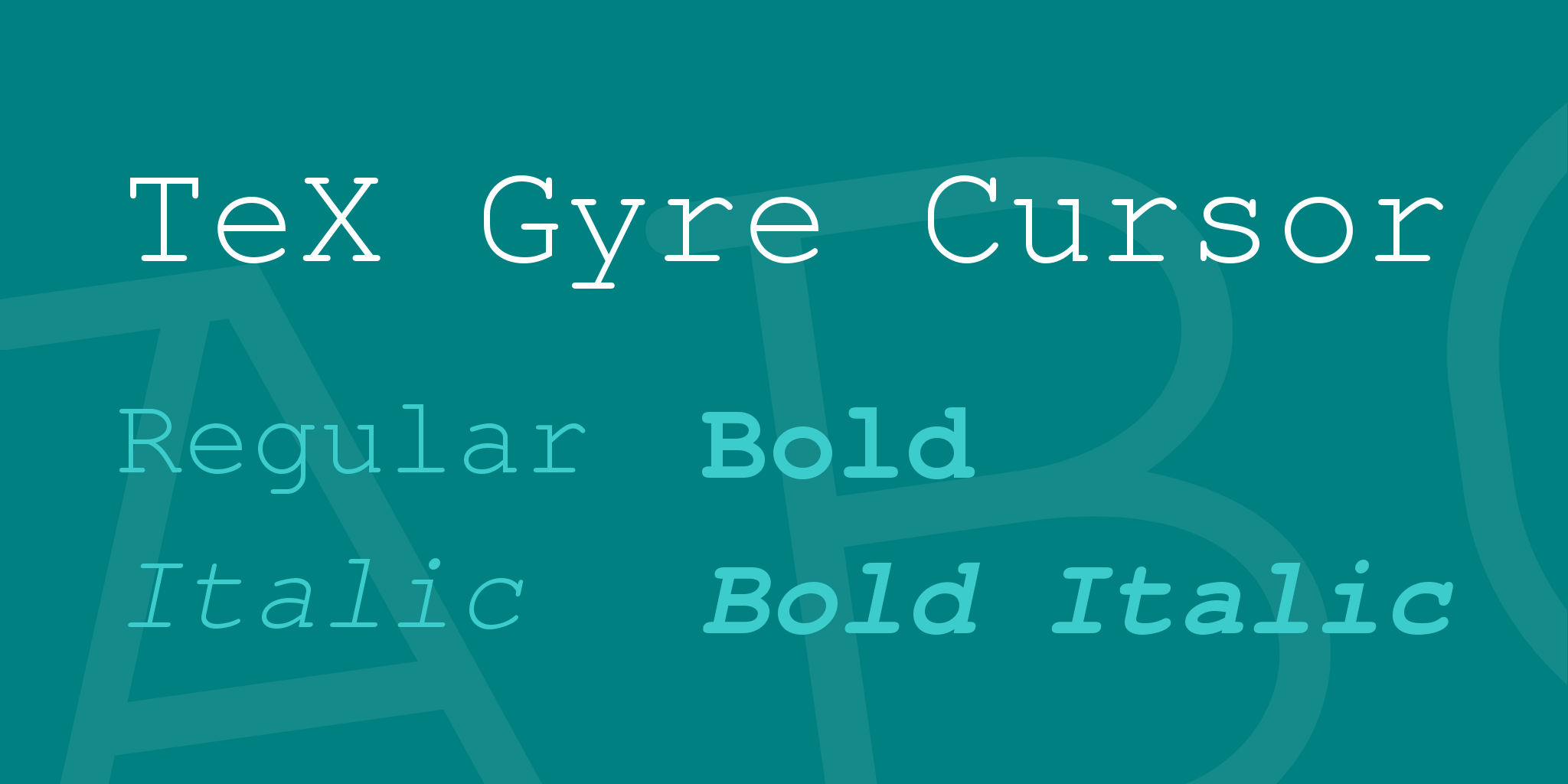 Tex Gyre Cursor