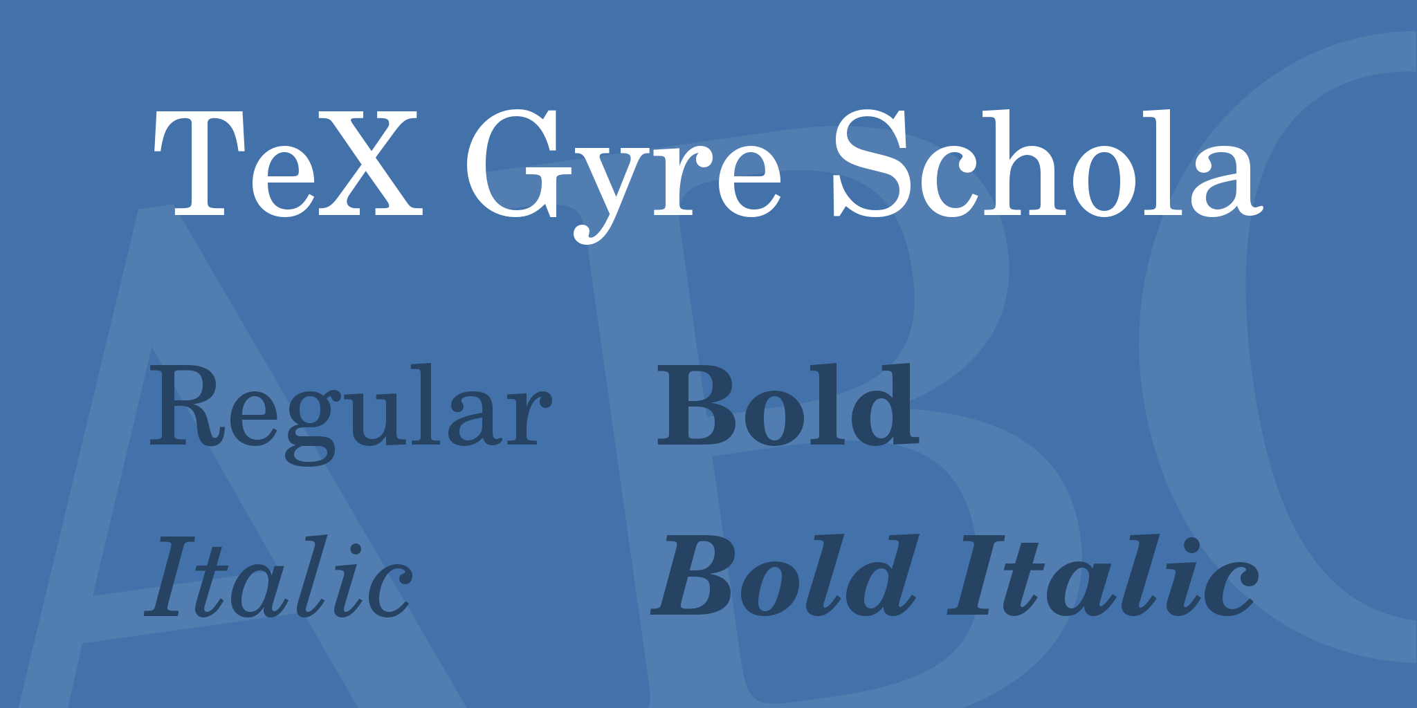 Tex Gyre Schola