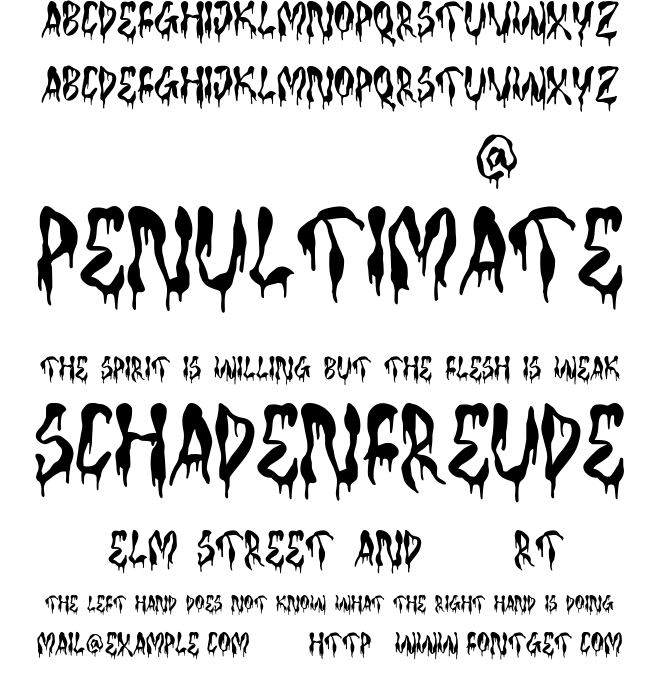 TF Bleedwax Font