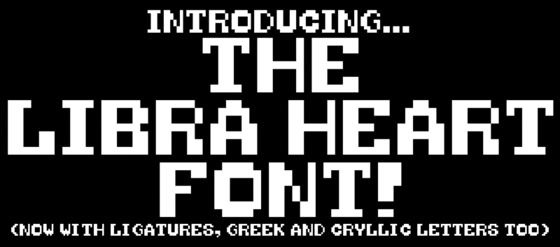 The Libra Heart Font