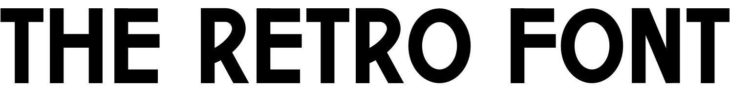 The Retro Font