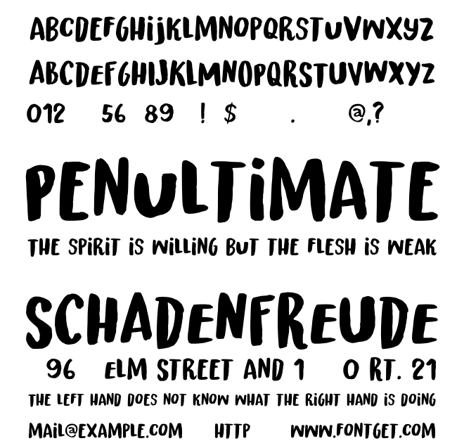 Thunfisch Font