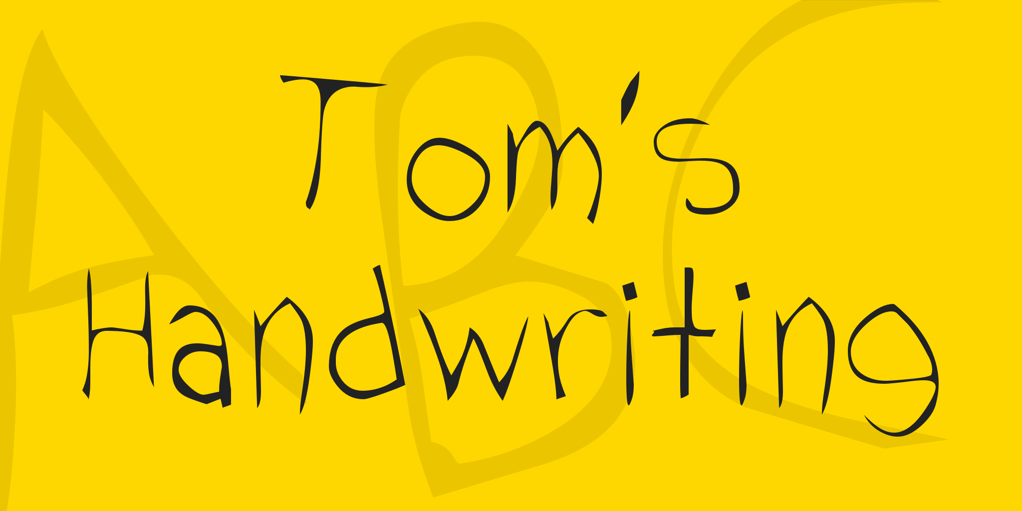 Toms Handwriting