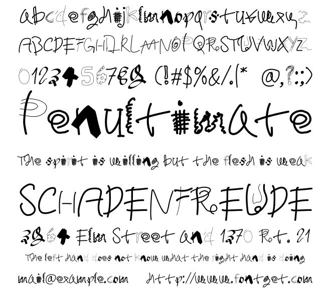 Twizzlefrap Font