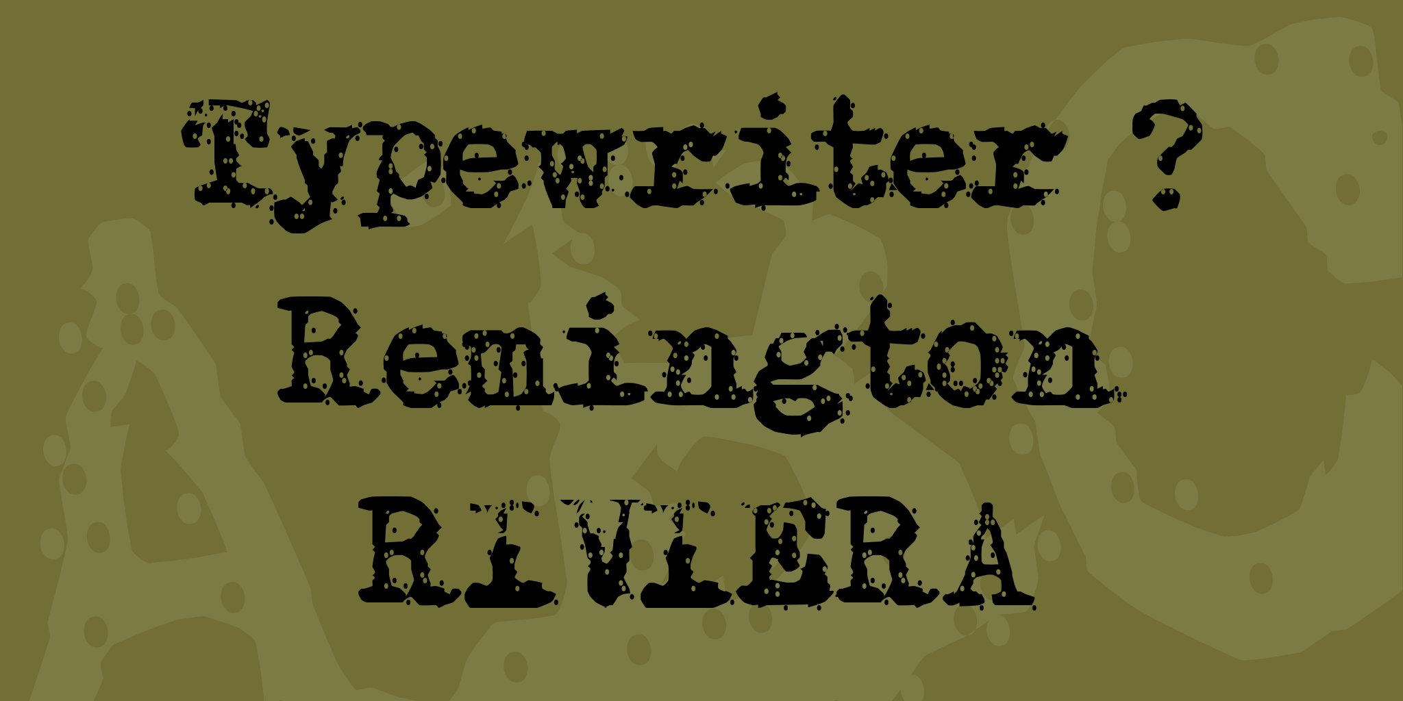 Typewriter Remington Riviera
