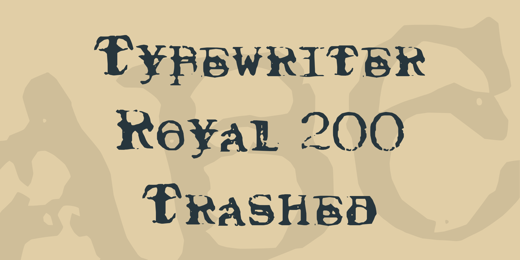 Typewriter Royal 200 Trashed
