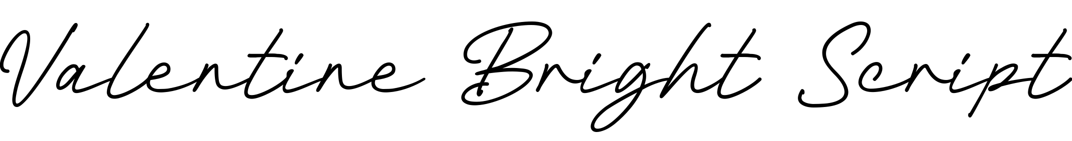 Valentine Bright Script