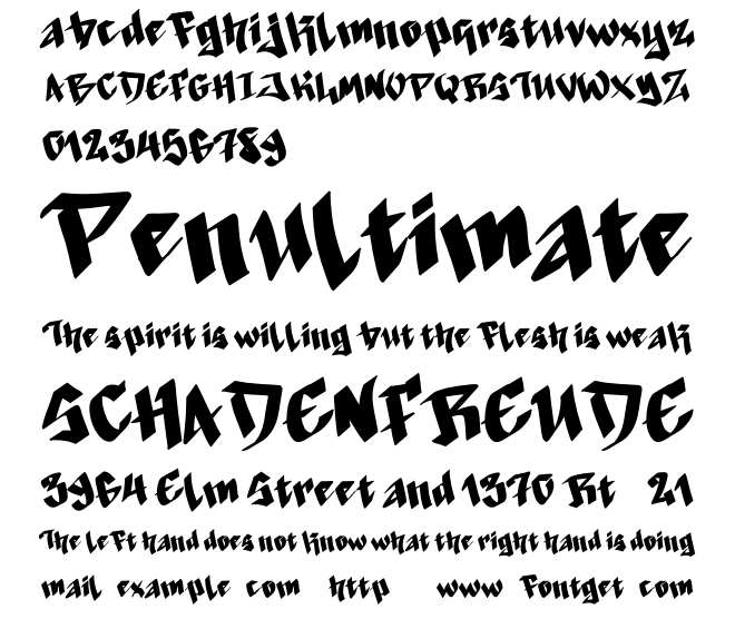 Vandal Broken Font