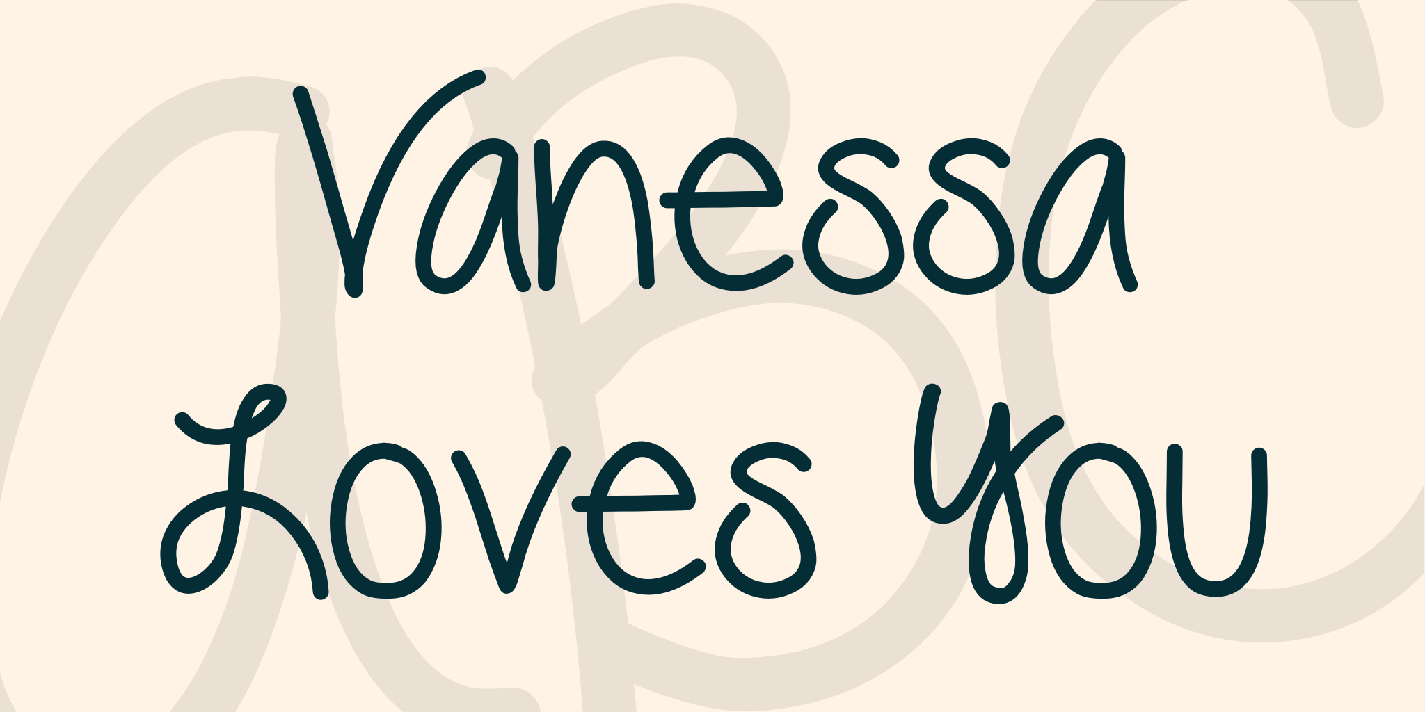 Vanessa Loves You