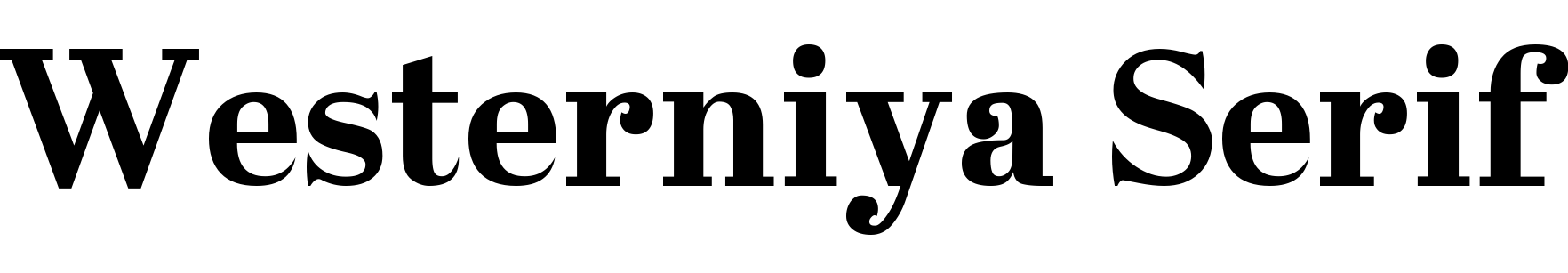 Westerniya Serif