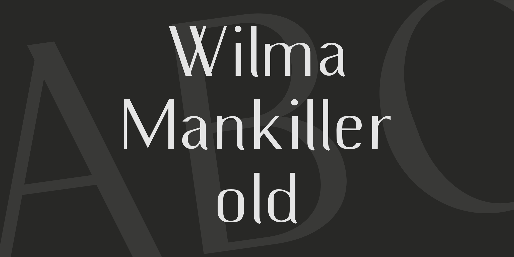 Wilma Mankiller Old