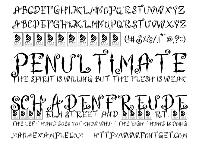 Witch Swirl Font