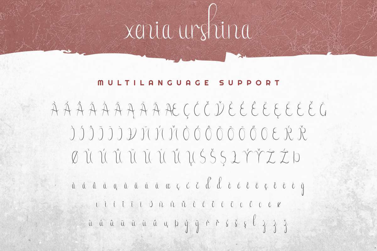 Xenia Urshina Font Free Download Similar Fonts Fontget