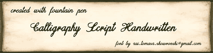 Zai Calligraphy Script Handwritten